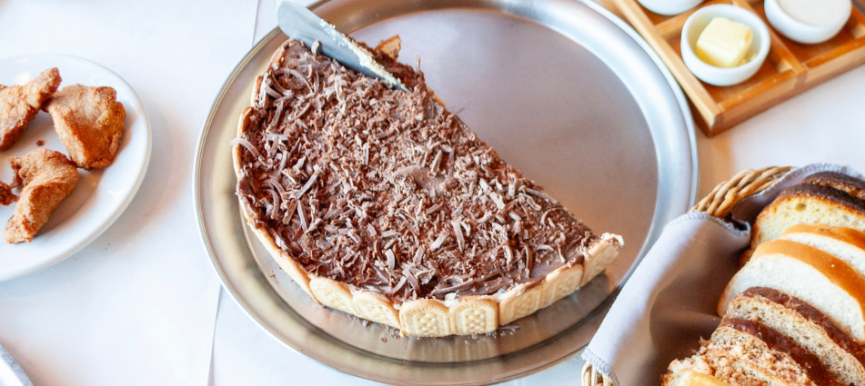 Tortas e sobremesas do café colonial